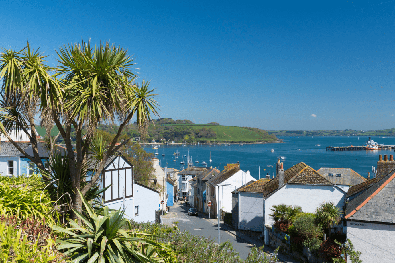 Falmouth Town in Cornwall