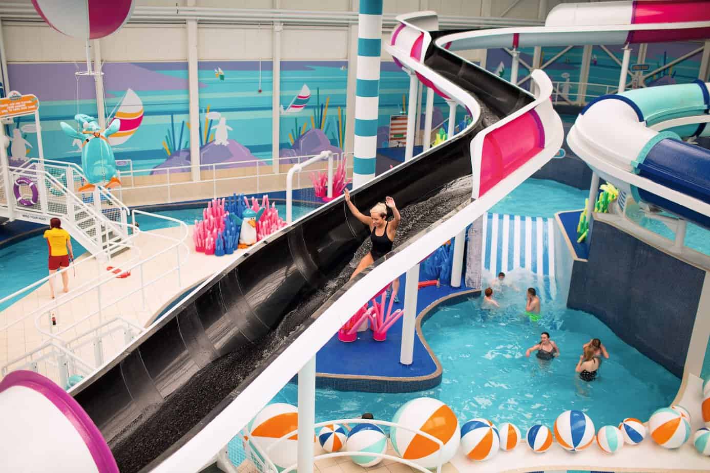 Indoor Waterslides at Craig Tara Holiday Park